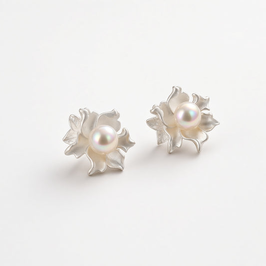 Solas Blossom Pearl Earrings