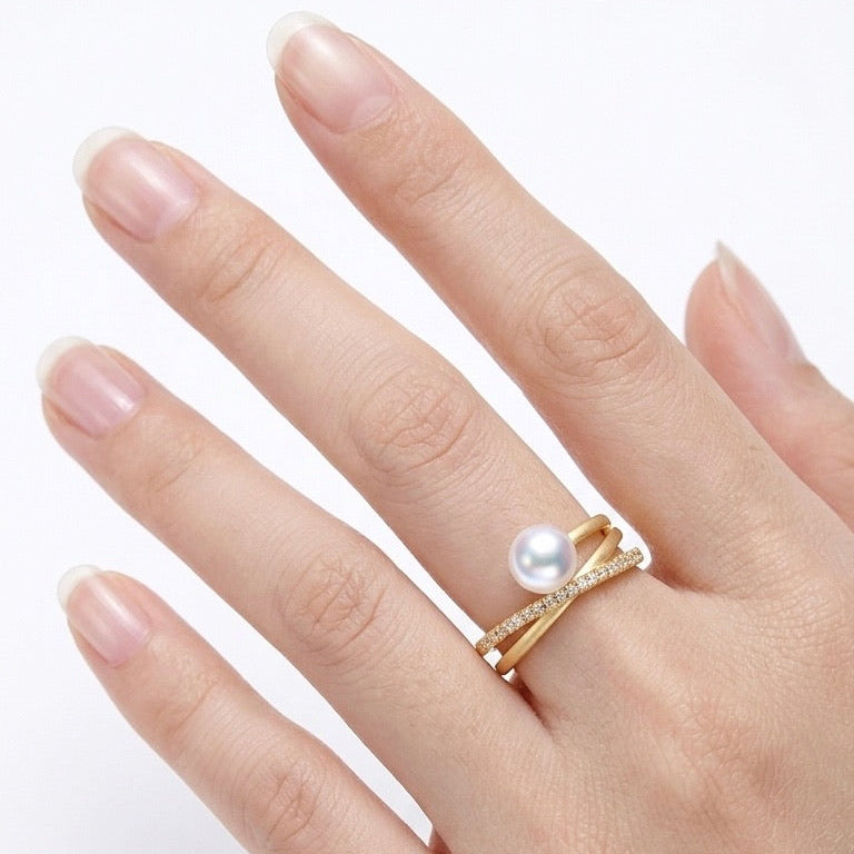 Solas Wrap Pearl Ring