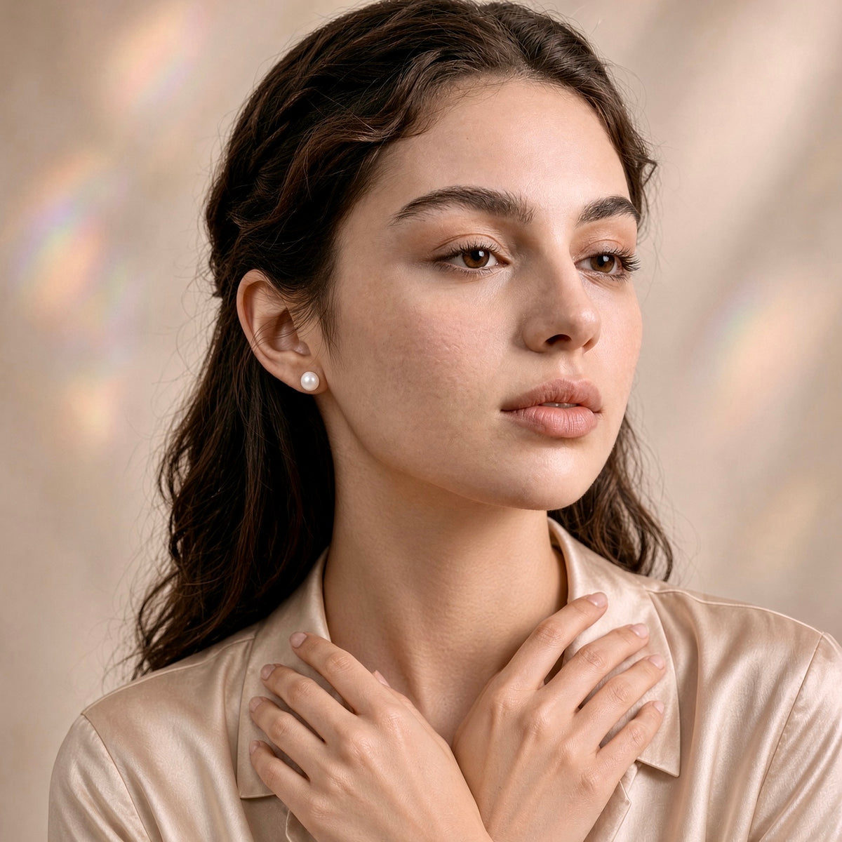 Solas Basic Pearl Earrings