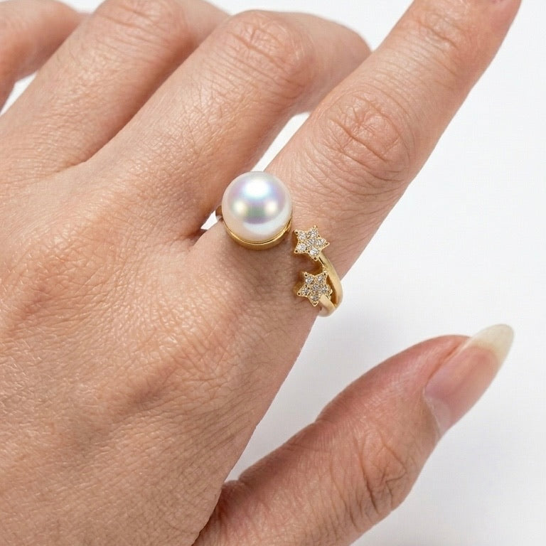 Solas Aster Pearl Ring