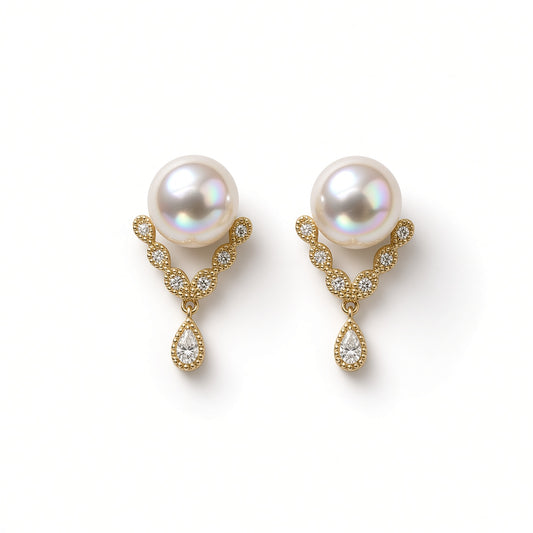 Solas Vale Pearl Earrings