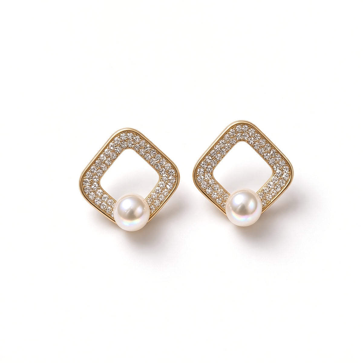 Solas Window Pearl Earrings