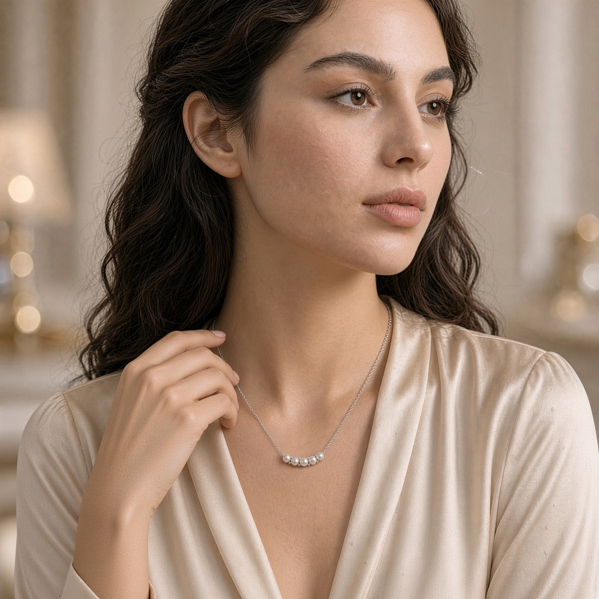 Solas Quintet Pearl Necklace