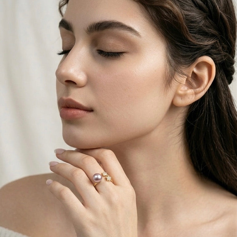 Solas Aster Pearl Ring