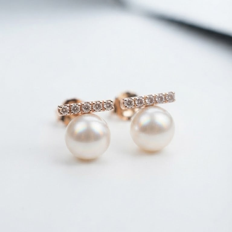 Solas Horizon Pearl Earrings