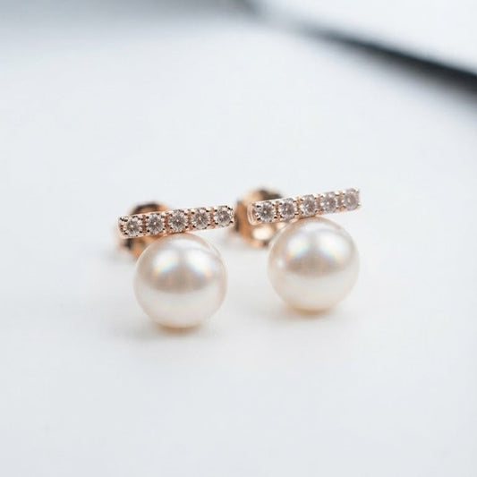 Solas Horizon Pearl Earrings