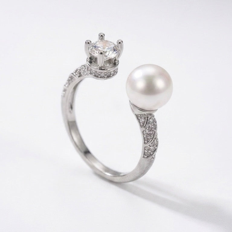 Solas Dual Pearl Ring
