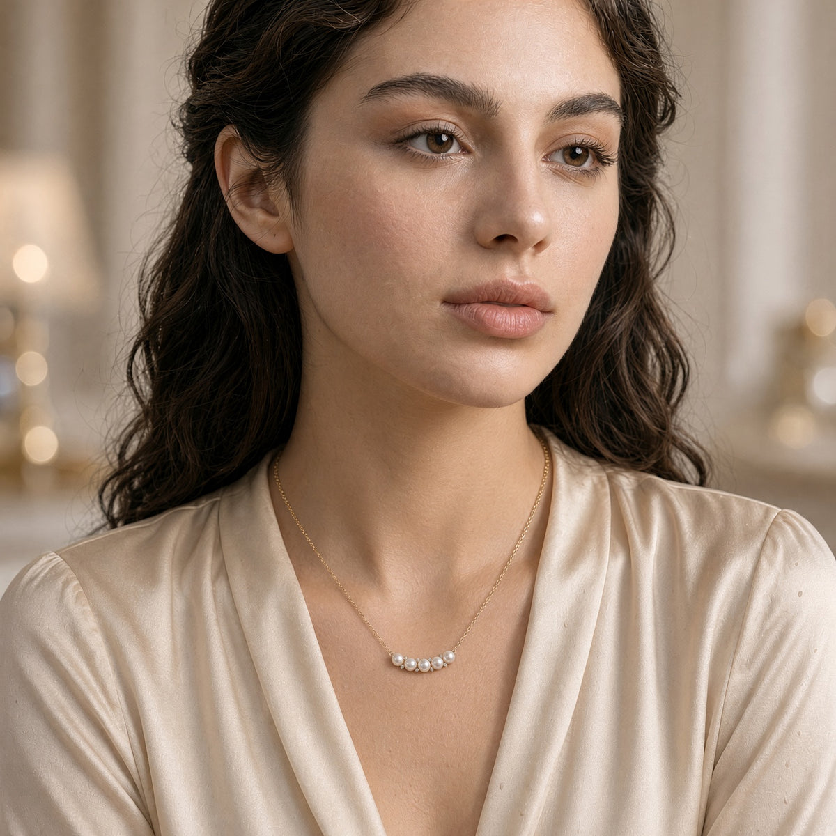 Solas Quintet Pearl Necklace