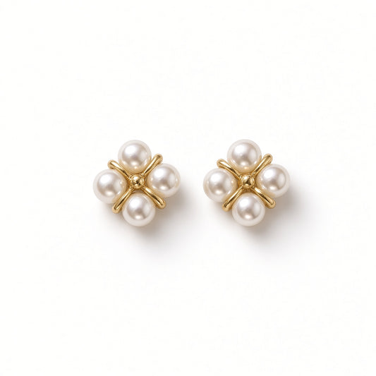 Solas Quartet Pearl Earrings
