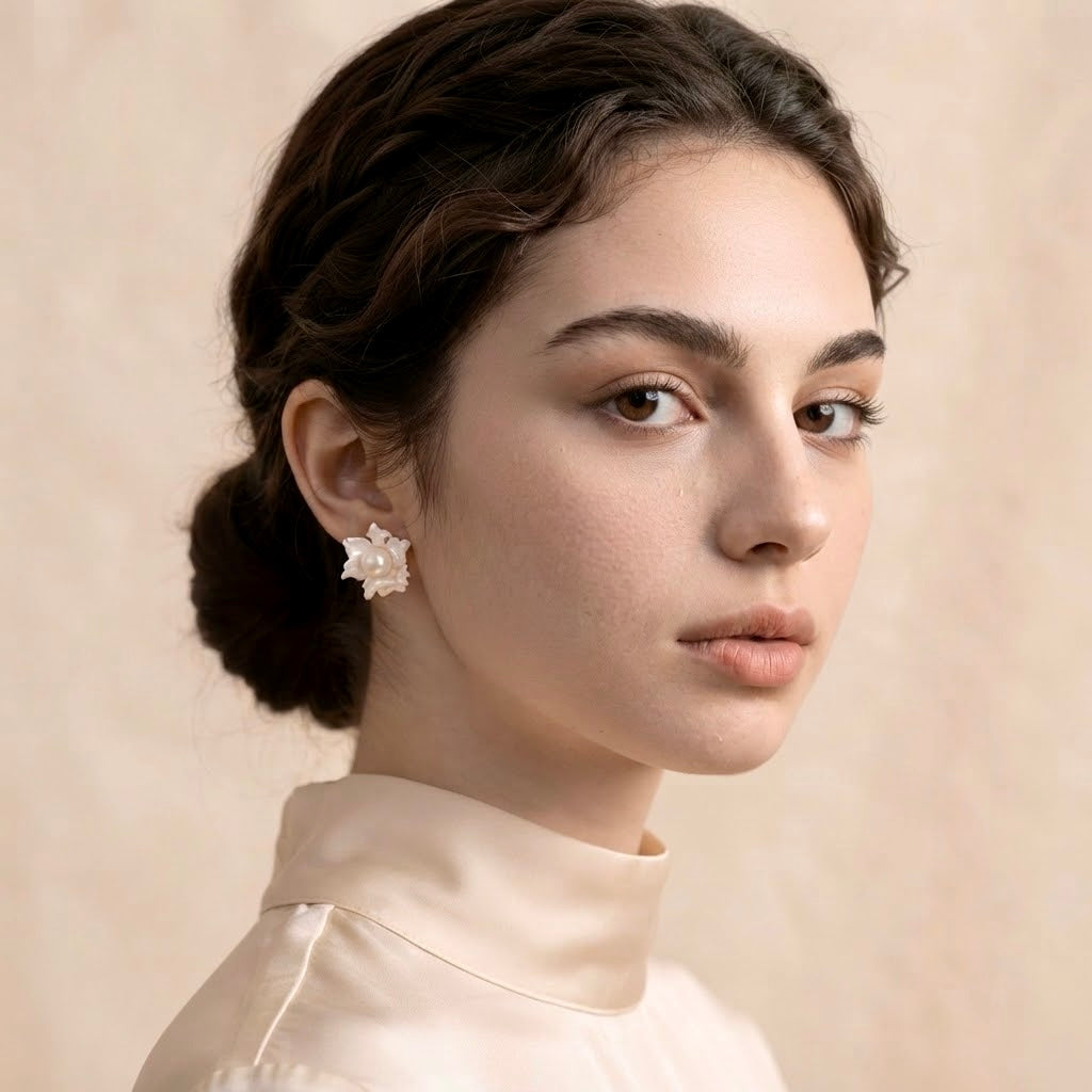 Solas Blossom Pearl Earrings