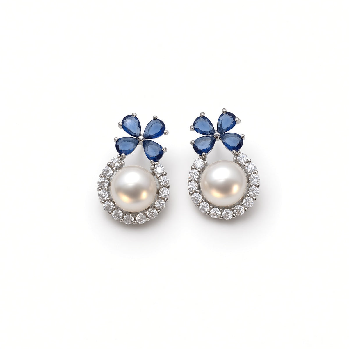 Solas Azure Pearl Earrings
