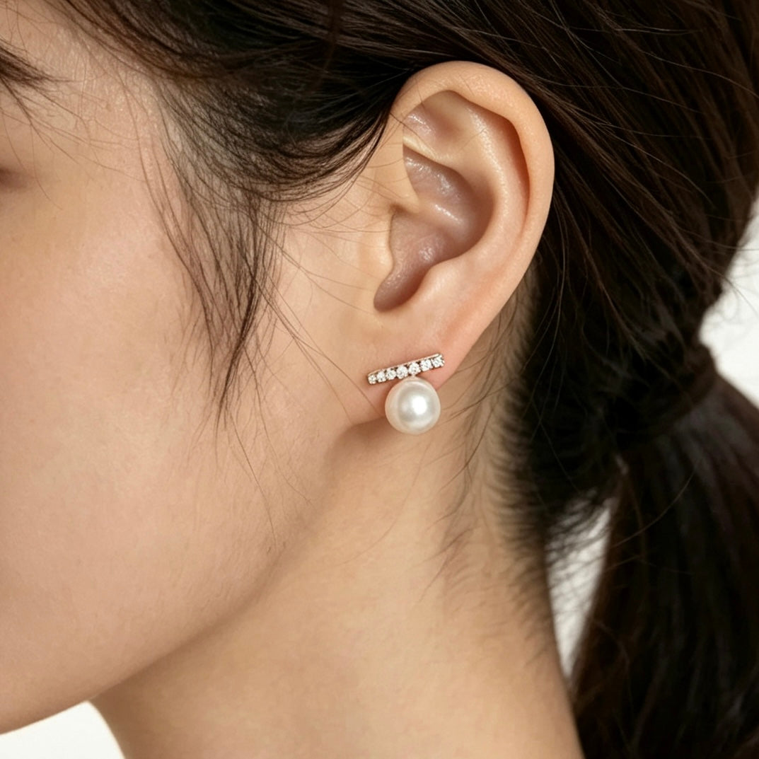 Solas Horizon Pearl Earrings