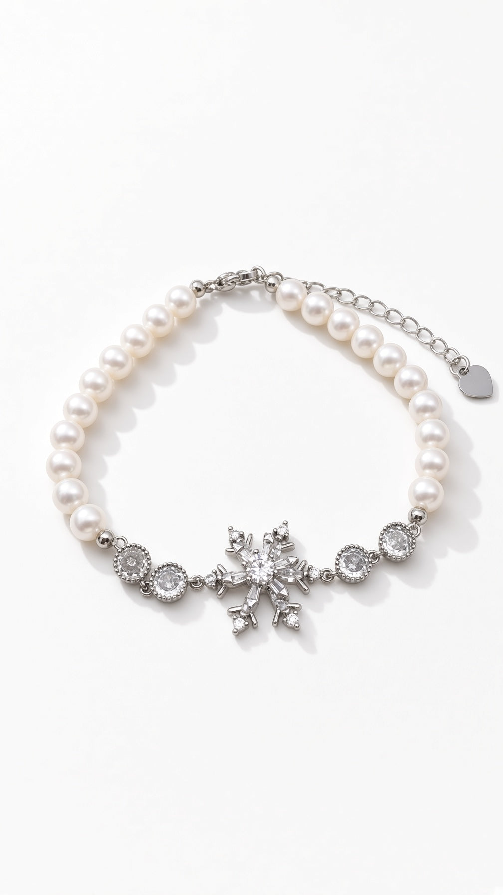 Snowflake Pearl Bracelet