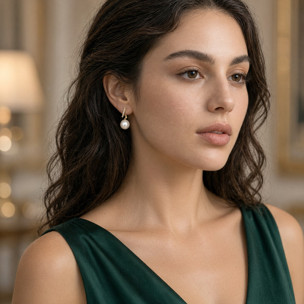 Solas Note Pearl Earrings